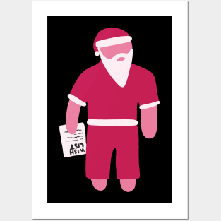 Christmas Special Santa with Wish List Posters and Art